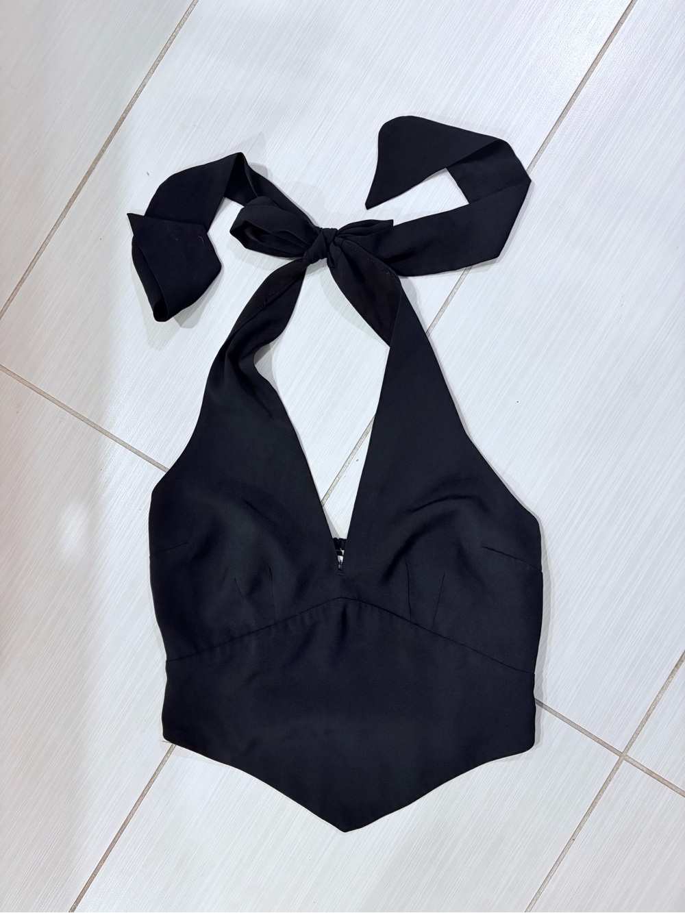 Abercrombie & Fitch Sexy Black Halter Crop Top